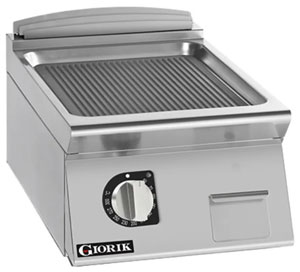 Giorik FRE72TFT 700 Series 400mm wide Ribbed Mild Steel Electric Frytop