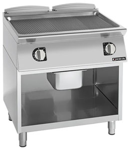 Giorik FRE741GFT 700 Series 800mm wide Open Base Ribbed Mild Steel Electric Frytop