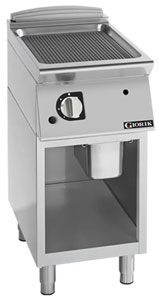 Giorik FRG72TFT 700 Series 400mm wide Open Base Ribbed Mild Steel Gas Frytop