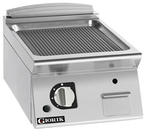 Giorik FRG72TFT 700 Series 400mm wide Ribbed Mild Steel Gas Frytop