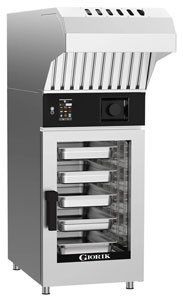 Giorik KM101WT.SF.H Mini Touch Injection Electric Combi Oven & Ventless Hood, 10 x 1/1GN