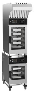 Giorik Kore KBEST.11.1006.SF.H Stacked Electric Combi Ovens with Ventless Hood, 10 on 6 x 1/1 GN