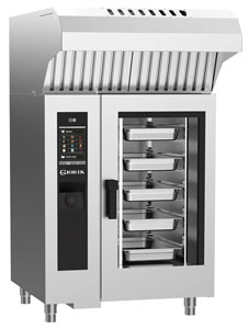 Giorik SEHE101WT.SF.H Steambox Evolution Boiler Electric Combi Oven with Ventless Hood, 10 x 1/1GN