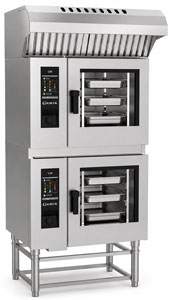 Giorik SEHEST.11.0606.SF.H Steambox Evolution Electric Stacked Oven Kit with Ventless Hood, 6 x 1/1 GN on 6 x 1/1 GN