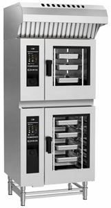 Giorik SEHEST.11.0610.SF.H Steambox Evolution Electric Stacked Oven Kit with Ventless Hood, 6 x 1/1 GN on 10 x 1/1 GN