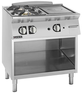 Giorik TG74GTLT 700 Series 800mm wide Combination Solid Target Top and Gas Burner