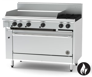 Goldstein PF36G240-X 2 Burner + 914mm Griddle Gas Static Oven