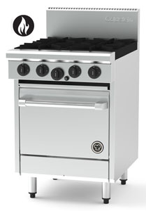 Goldstein PF420E-X 4 Burner, Electric Static Oven