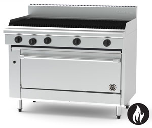 Goldstein PF48Q40FF-X 1219mm Chargrill Top, Gas Fan Forced Oven