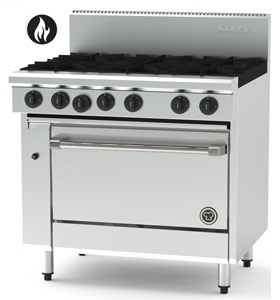 Goldstein PF628E-X 6 Burner, Electric Static Oven