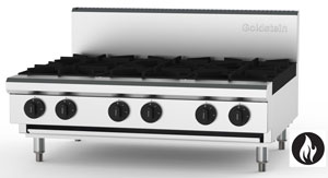 Goldstein PFB36-X 6 Burner Gas Cooktop