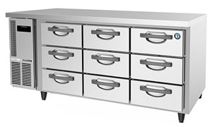Hoshizaki RTC-167DEA-GN-9D 100mm Deep 9 Underbench Drawer Fridge
