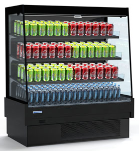 Hussmann SGN152S-CQ Crown End Semi Vertical Open Front 1250mm Display Chiller