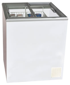 ICS Pacific NOVA 2 GSL 764mm Wide Flat Top Glass Sliding Lid Chest Freezer