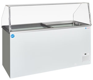 ICS Pacific NOVA 5 SCOOPING 1544mm Wide Flat Top Ice Cream Scooping Freezer