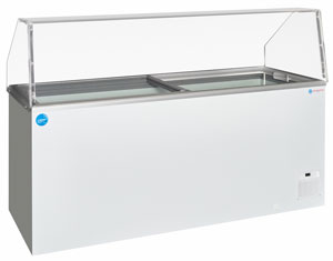 ICS Pacific NOVA 6 SCOOPING 1804mm Wide Flat Top Ice Cream Scooping Freezer