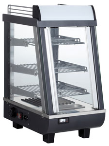 ICS Pacific PAVIA 80H 3 Tier 350mm Wide Counter Top Heated Display