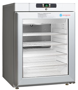 ICS Pacific PHARMA 1000 GD Glass Door Under Counter Medical Refrigerator