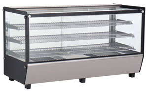 ICS Pacific VERONA 120H 3 Tier 1220mm Wide  Counter Top Heated Display