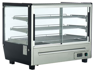 ICS Pacific VERONA 90H 3 Tier 870mm Wide Counter Top Heated Display