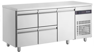 Inomak UBD4000 Under Bar 1 Door 4 Drawer Fridges