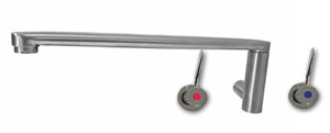 Jetstream JET3560W Wall Mount Swing Faucet, 350mm Spout