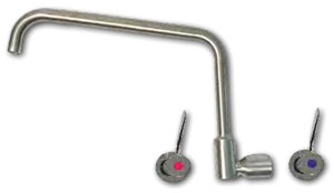 Jetstream JET8300W Wall Mount Swing Faucet, 300mm Spout