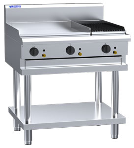 Luus CS-6P3C 600mm Griddle 300mm Chargrill