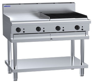 Luus CS-6P6C 600mm Griddle 600mm Chargrill