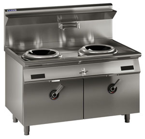 Luus EHW-2C 2 Holes 15kW High Powered Induction Wok