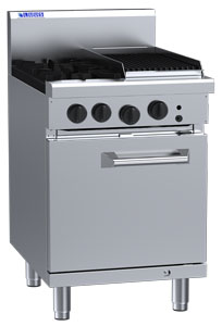 Luus RS-2B3C 2 Burner 300mm Chargrill with Oven