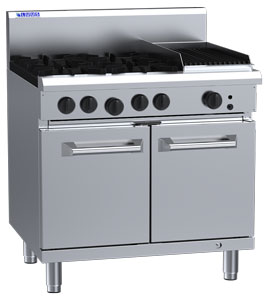 Luus RS-4B3C 4 Burner 300mm Chargrill with Oven