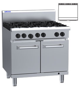 Luus RS-9P 900mm Griddle with Oven