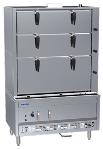 Luus SCM-120 1200mm 3 Deck Steam Cabinet