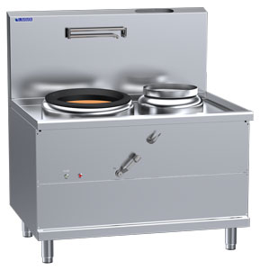 Luus WV-1A1P 1 Air-Blast Burner & 1 RHS Pot Fo San Wok