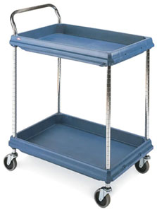 Metro ME.BC2030.2D.MB 2 Tier  Polymer Deep Ledge Utility Cart
