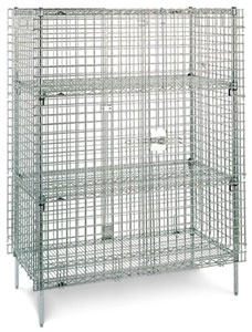 Metro ME.SEC55K3.KIT Super Erecta Security Storage Cage with Shelves