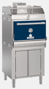 Mibrasa HMB-AB-SB-75 Charcoal Oven with Cupboard and Heating Rack