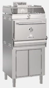 Mibrasa HMB-AB-SB-75 Charcoal Oven with Cupboard and Heating Rack
