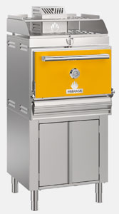 Mibrasa HMB-AB-SB-75 Charcoal Oven with Cupboard and Heating Rack