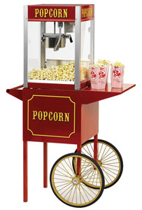 Paragon Medium Cart (8 oz) (4 oz) Medium Popcorn Machine Cart for Theater Pop 8 Oz