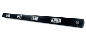 Roband SQ1800B Compact Quartz Strip Heat Lamp 1800mm Black Finish 1400W