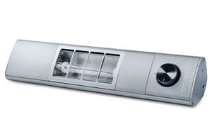 Roband SQ450 Compact Quartz Strip Heat Lamp 450mm Aluminium Finish 350W