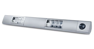 Roband SQ900 Compact Quartz Strip Heat Lamp 900mm Aluminium Finish 700W
