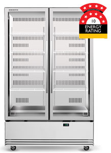 Skope BME1200N-A Active Core 2 Door Display Refrigerator