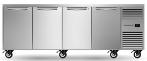 Skope ProSpec PG11.UBR.4.SD.RH 4 Solid Door GN 1/1 Right Hand Underbench Fridge