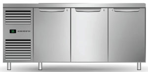 SKOPE Prospec PG13.PPS.2.SD 3 Solid Door GN1/3 Salad Prep Fridge