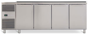 SKOPE Prospec PG13.PPS.DC.4.SD 4 Solid Door GN1/3 Salad Prep Drop-in Collar Fridge