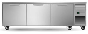 Skope ProSpec PG21.UBR.3.SD.RH 3 Solid Door GN 2/1 Right Hand Underbench Fridge