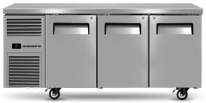 Skope ReFlex RF7.UBR.3.SD 3 Solid Door Underbench Food Storage Fridge